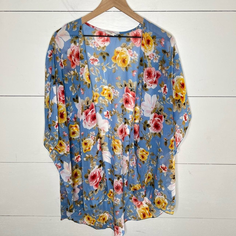 Emory Park • Floral Kimono Cover Up Size Large